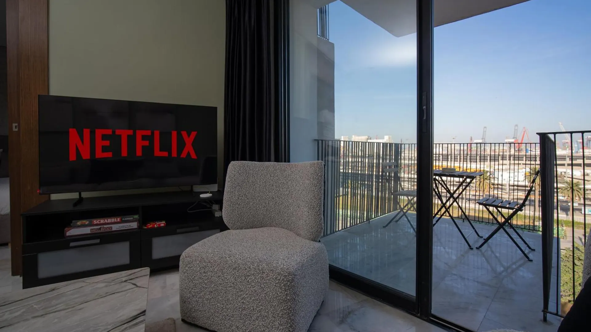 Luxueux Appartement 2 Chambres, Vue Casa Port Casablanca